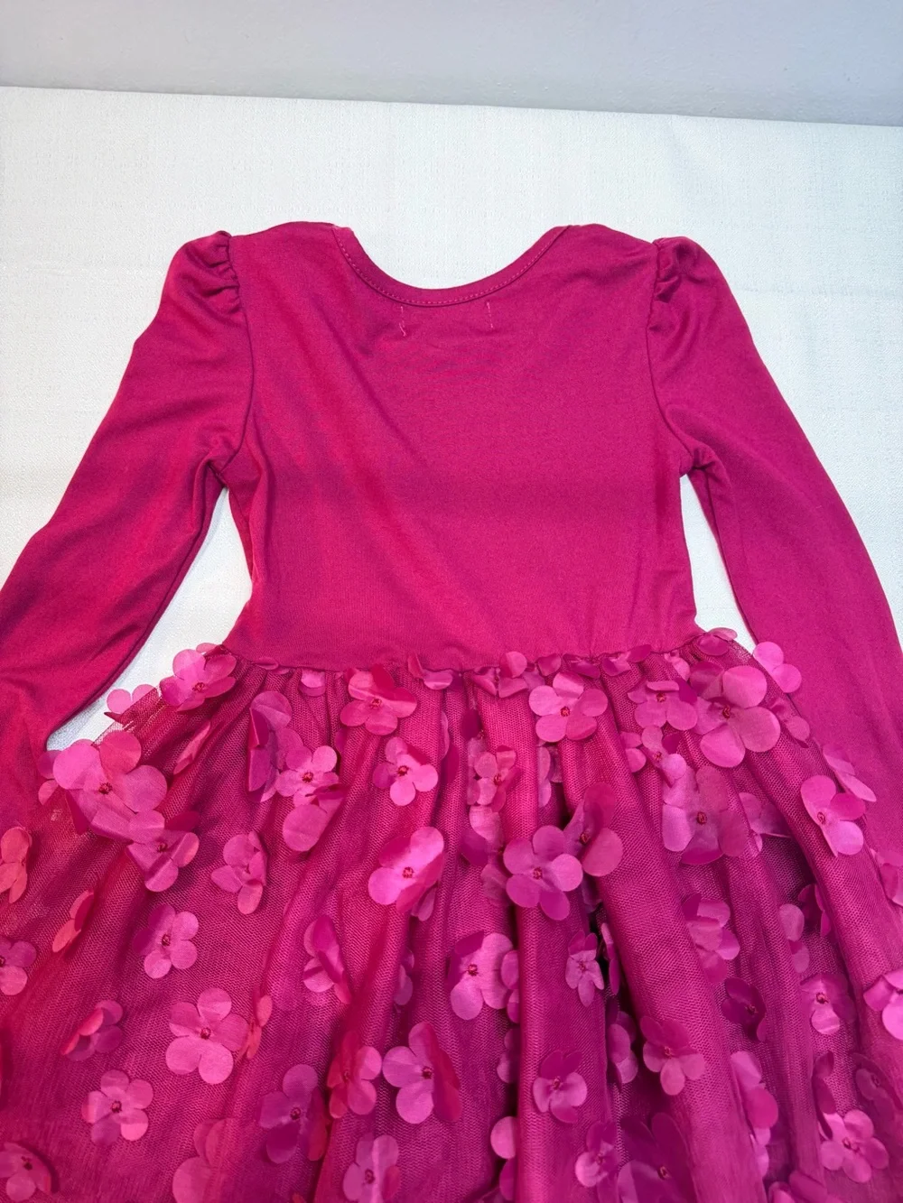 Girls' Pink Floral Tulle Dress - Brand